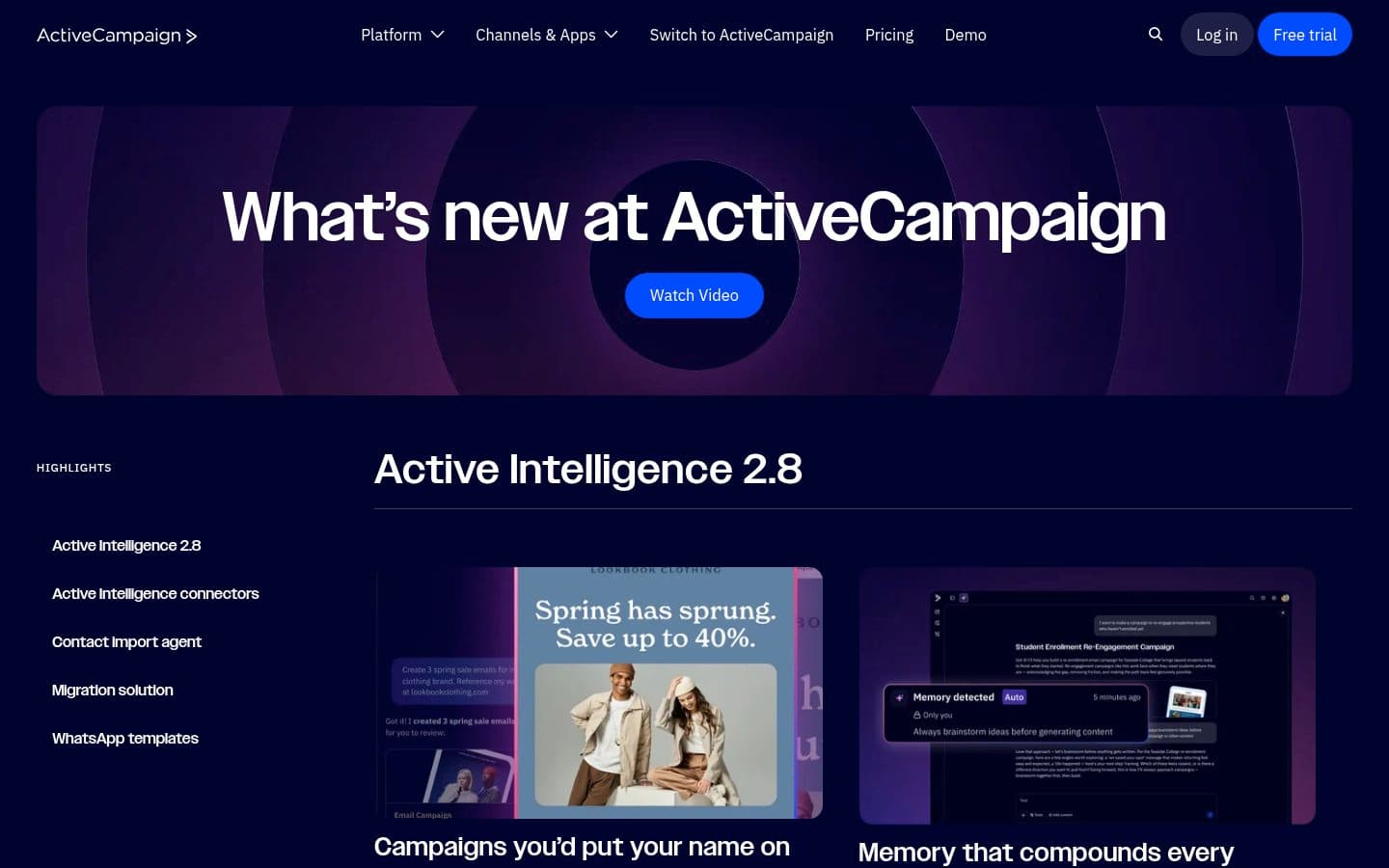 Auto-captured · Features (https://www.activecampaign.com/product-updates)