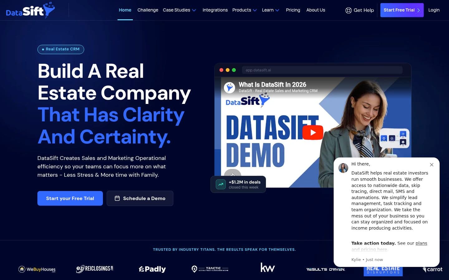 Auto-captured · Homepage (https://www.datasift.ai/)