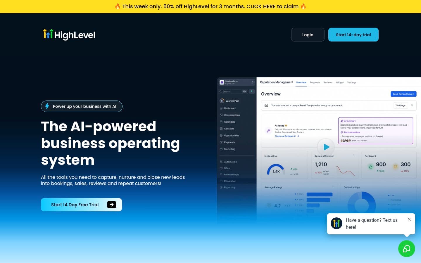 Auto-captured · Homepage (https://www.gohighlevel.com/)