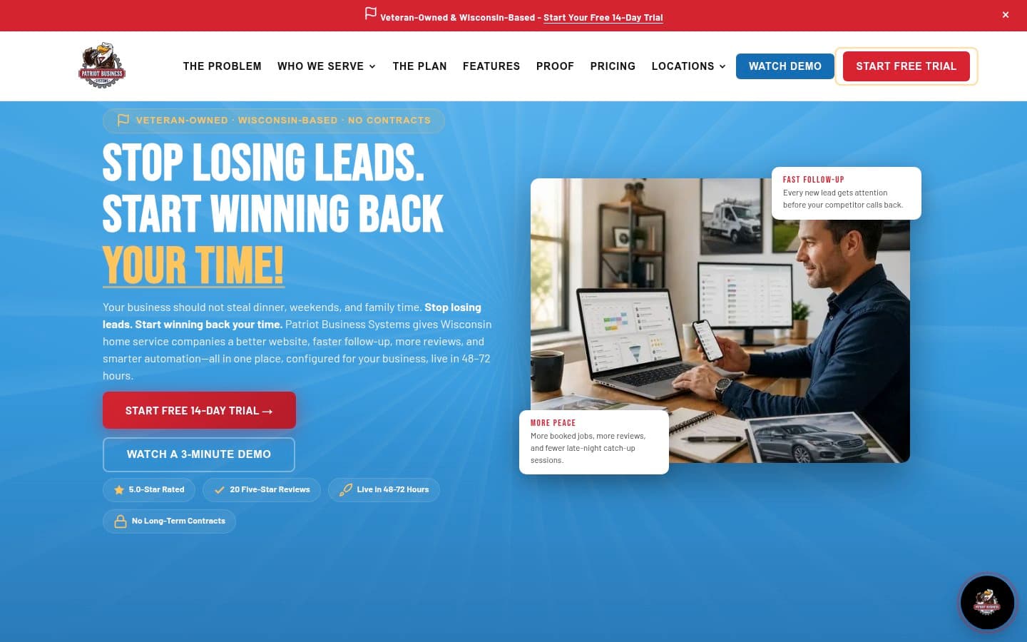 Auto-captured · Homepage (https://www.patriotbusinesssystems.com/)