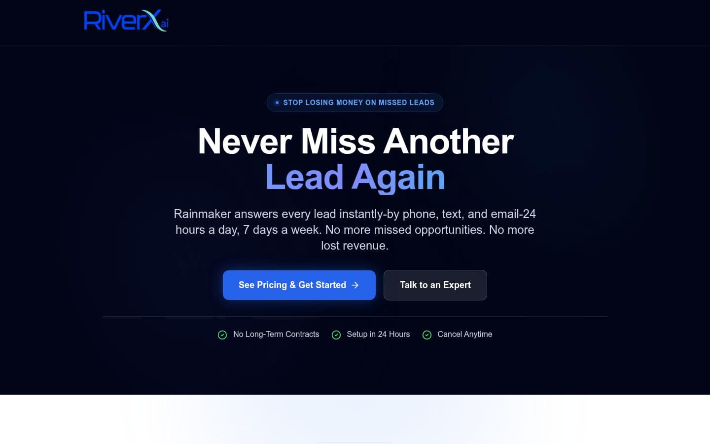 Auto-captured · Pricing (https://riverxhub.com/get-rainmaker)