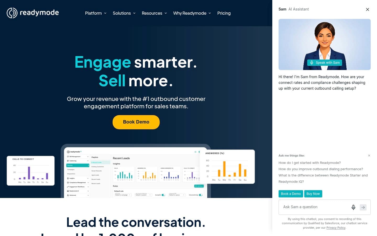Auto-captured · Homepage (https://readymode.com/)