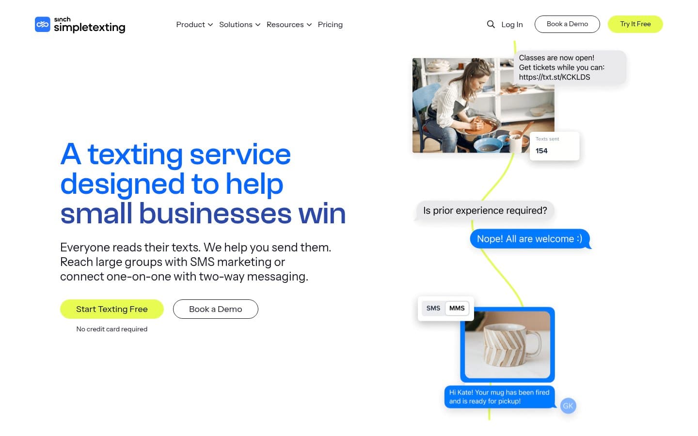 Auto-captured · Homepage (https://simpletexting.com/)