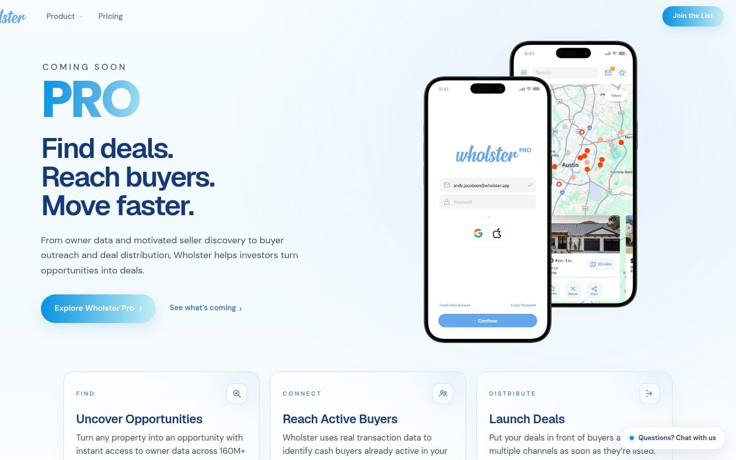 Auto-captured · Homepage (https://wholster.app/)