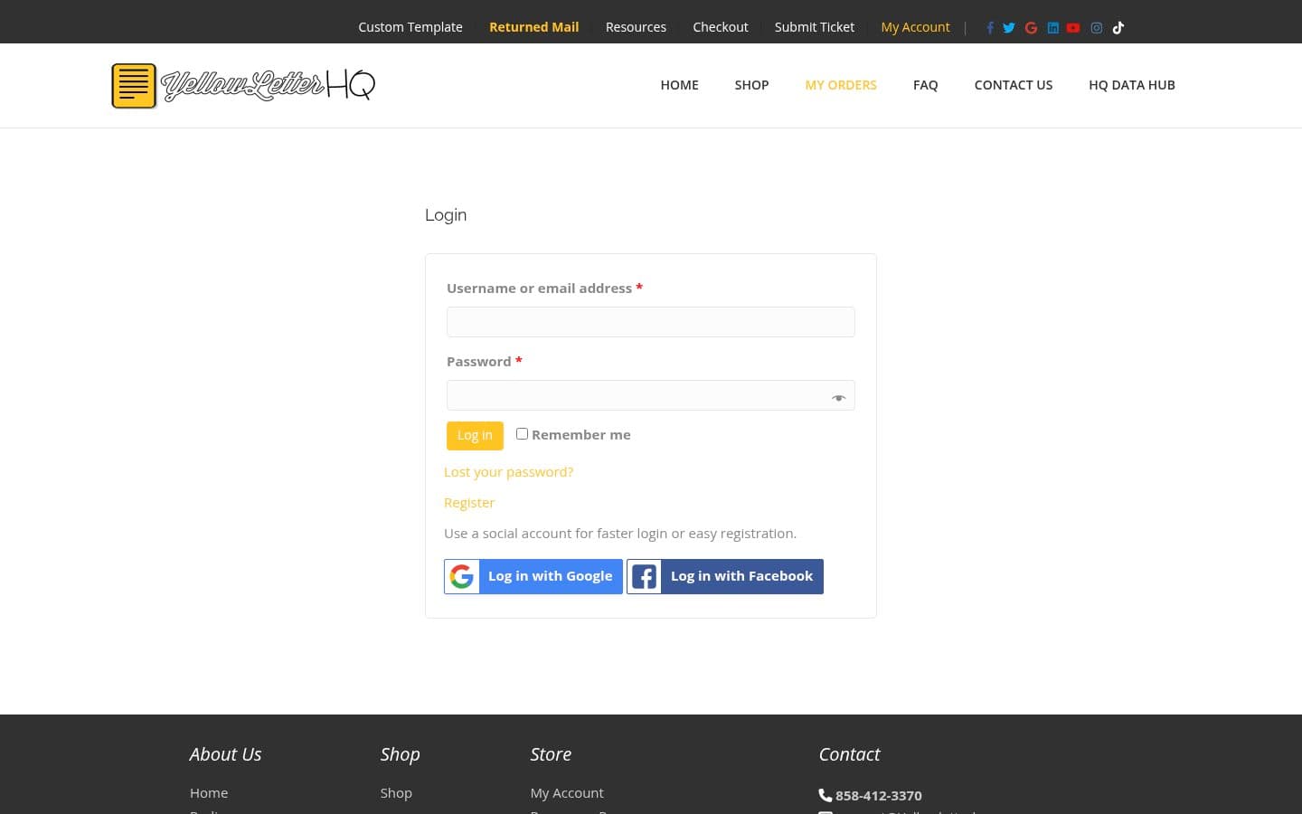 Auto-captured · Pricing (https://www.yellowletterhq.com/products-03-listsource-leads-membership/my-account/orders/)